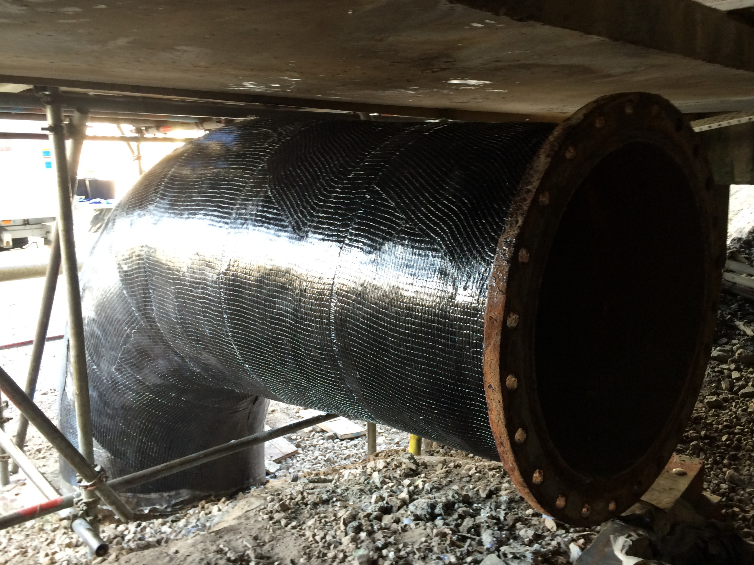 Concrete Pipe Strengthening Power Station, Wales
