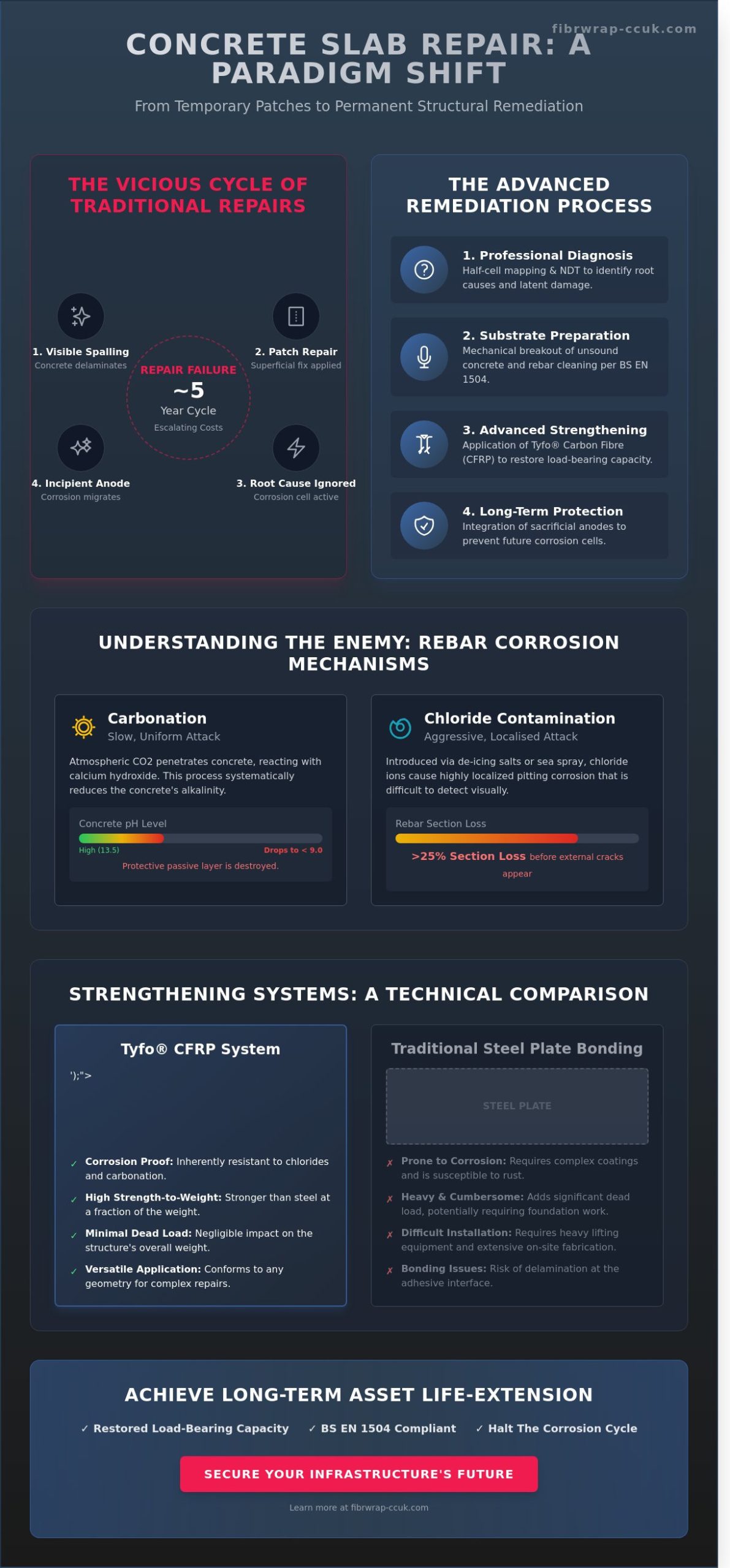 Corroded Rebar in Concrete Slab Repair: An Engineering Guide to Structural Remediation