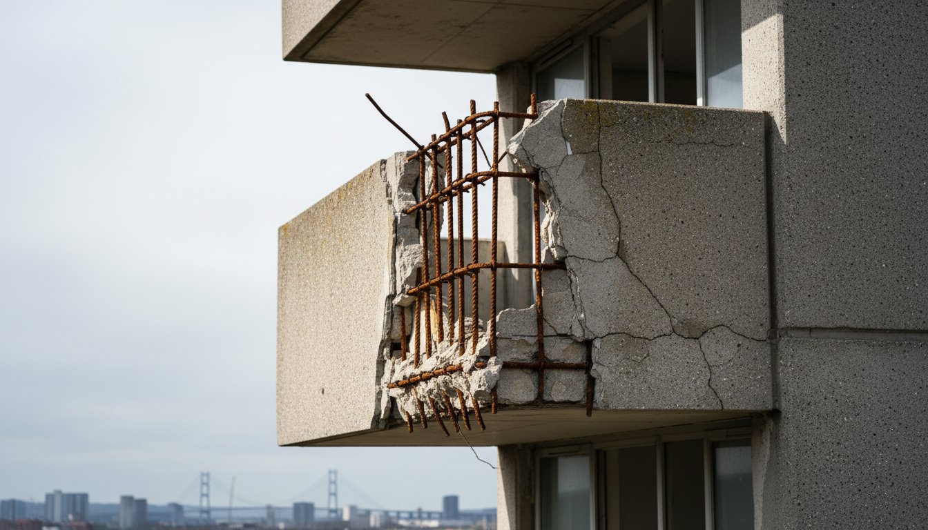The Primary Causes of Concrete Spalling on Balconies: A Technical Analysis