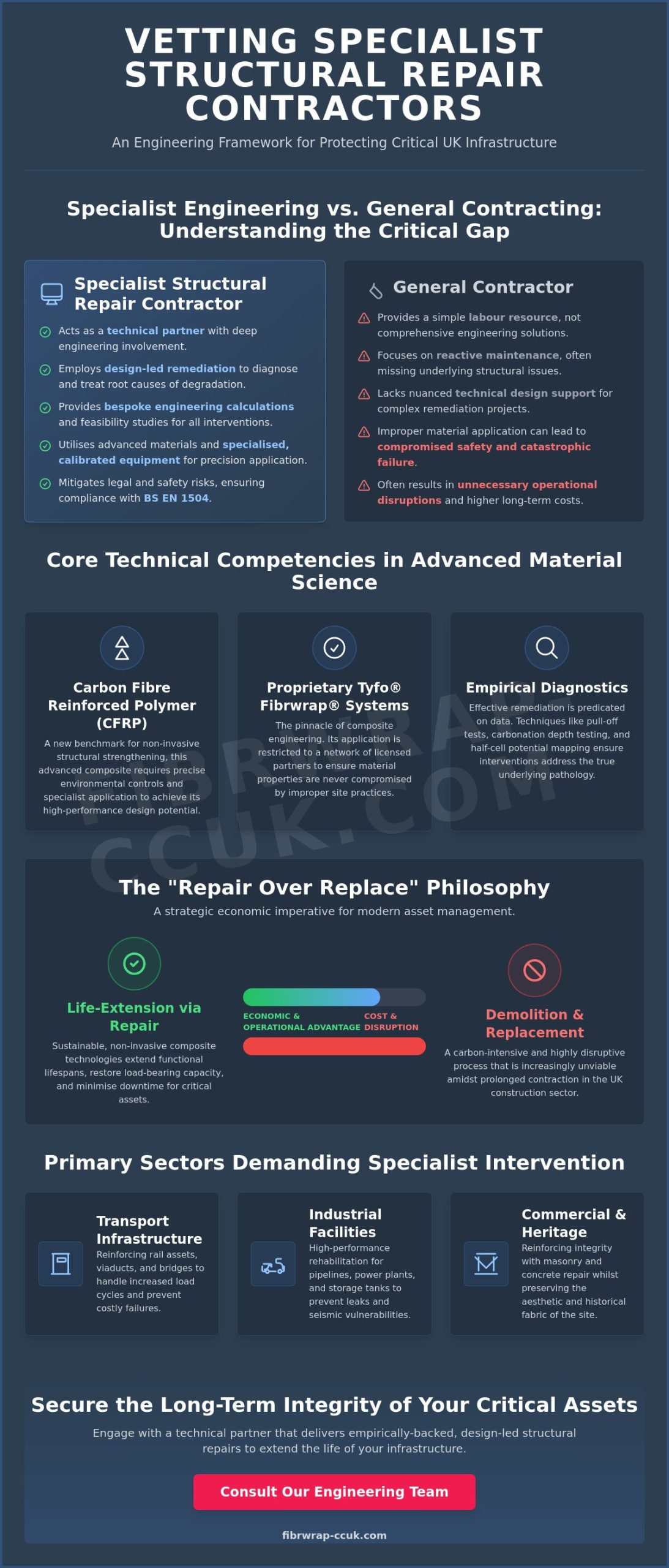 Specialist Structural Repair Contractors UK: A Technical Evaluation Checklist for Asset Managers