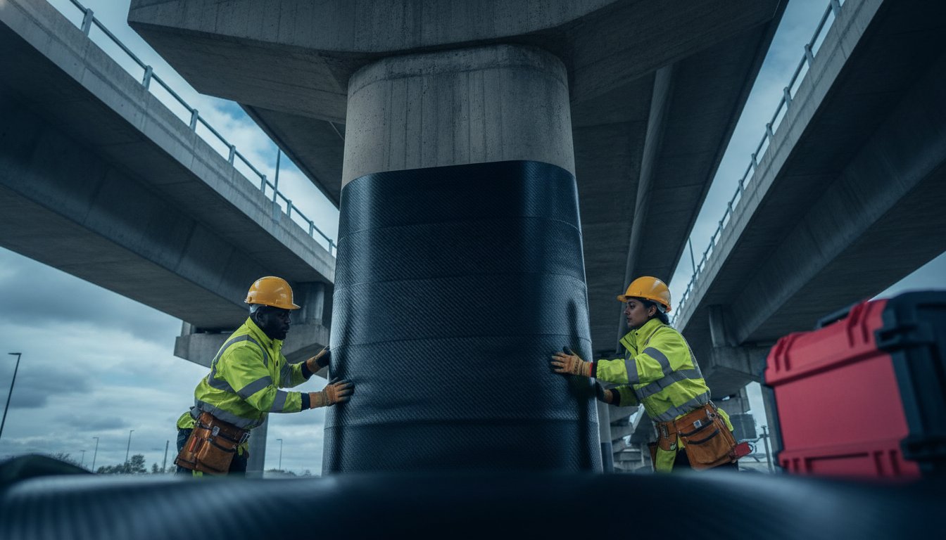 Bridge Pier Strengthening: Technical Guide to CFRP & Tyfo® Fibrwrap® (2026)